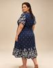 Immagine di PLUS SIZE MIDI DRESS WITH POLKA DOT AND LEAF PRINT
